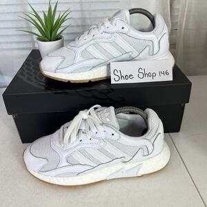Adidas Originals Tresc Run Junior‎ Size 5 White/Gum Shoes Sneakers Unisex Kids